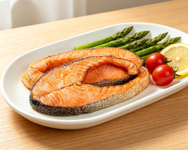 Grilled Salmon Steak